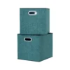 Clever Cube Fabric Insert - Set Of 2 - Jade Green -Home Style Shop 13911395 2124981912809501