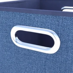 Clever Cube Fabric Insert - Set Of 2 - Steel Blue -Home Style Shop 13911397 1904981912917582