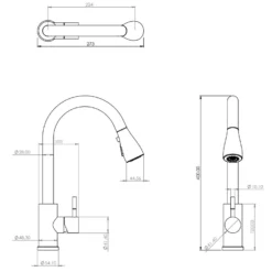 Leonie Pull And Spray Tap - Chrome -Home Style Shop 13929189 1834998572077881