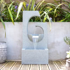 Stylish Fountain Ango Falls Garden Water Feature With LEDs -Home Style Shop 13947169 2065005844485926