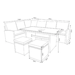 Matara Rattan Effect Corner Sofa Set -Home Style Shop 13951470 2105021609466129