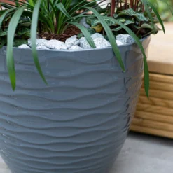 Wave Pot Charcoal - 33cm -Home Style Shop 13973616 9385011239920412