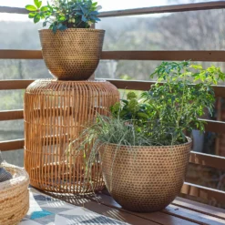 Suva Hammered Pot Bronze - 31cm -Home Style Shop 13973654 1365011805726502