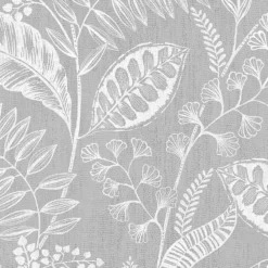 Fresco Artisan Leaf Grey Wallpaper -Home Style Shop 13991879 3595003722979124