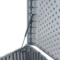 LIFETIME 515L Modern Outdoor Storage Deck Box - Rough-Cut Grey -Home Style Shop 13997405 1725000055509940