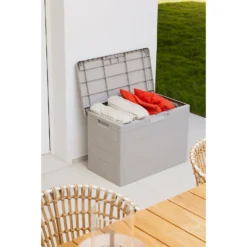 Toomax Garden Storage Box 160L - Warm Grey -Home Style Shop 13997480 1085004537305487