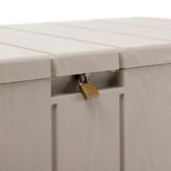 Toomax Bravo Garden Storage Box 270L - Warm Grey -Home Style Shop 13997481 1505004537275931
