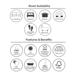 EGGER HOME Brown Perganti Walnut 8mm Aqua+ Laminate Flooring -Home Style Shop 13999105 2095014868716668