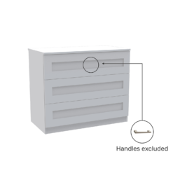 House Beautiful Realm Wide Chest Of Drawers - White Shaker (W) 900mm X (H) 756mm -Home Style Shop 13999806 8415005576147458