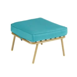 Omari Metal Garden Corner Sofa Set - Teal & Gold -Home Style Shop 14005699 1405022704726583