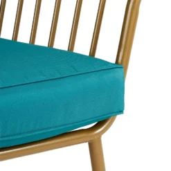 Omari Metal Garden Sofa Set - Teal & Gold -Home Style Shop 14005703 6735022638292255