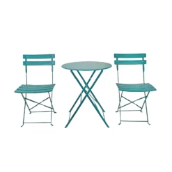 Millie Metal Bistro Set - Green -Home Style Shop 14005782 6135018249521962