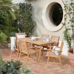 Miri 6 Seater Wooden Garden Dining Set -Home Style Shop 14183988 1955022106791384