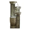 Stylish Fountain Ash Columns Water Feature With LEDs -Home Style Shop 14519359 7565047822460277