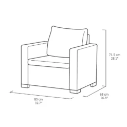 Keter California 2 Seater Outdoor Balcony Deluxe Garden Furniture Set - Graphite With Grey Cushions 16 Keter California 2 Seater Outdoor Balcony Deluxe Garden Furniture Set - Graphite With Grey Cushions -Home Style Shop 14539592 1535041802417805
