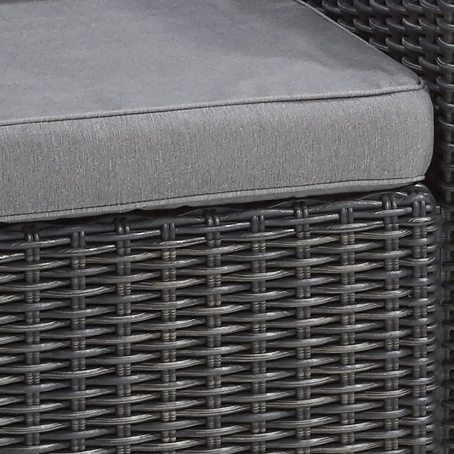 Keter California 2 Seater Outdoor Balcony Deluxe Garden Furniture Set - Graphite With Grey Cushions 6 Keter California 2 Seater Outdoor Balcony Deluxe Garden Furniture Set - Graphite With Grey Cushions - Image 4