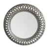 Tessere Antique Silver Round Wall Mirror - 112cm -Home Style Shop 14820932 1305058437930778